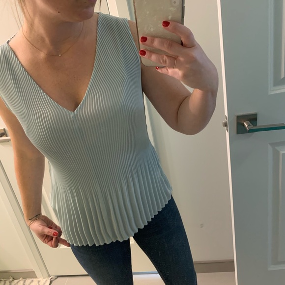 Dex The Suit Shop blue blouse size xs - Picture 3 of 5